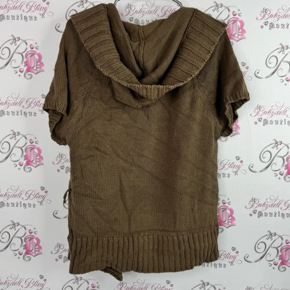 Michael Kors tshirt sweater open front knitted Brown Women's Cardigan